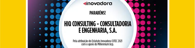 Estatuto Inovadora COTEC atribuído à agap2IT